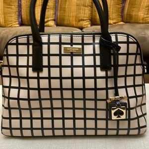 Kate Spade black & white Checkered bag